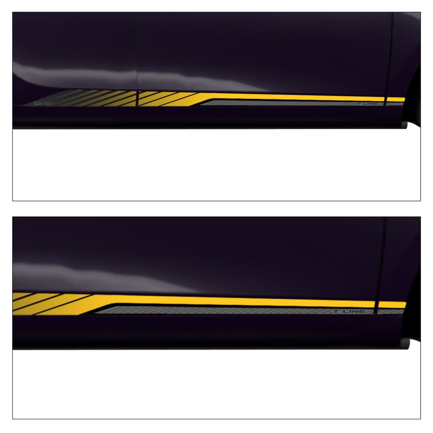 IDE GRAPHICS SERIES - Bevel Edition for Tata Tiago (Midnight Plum)