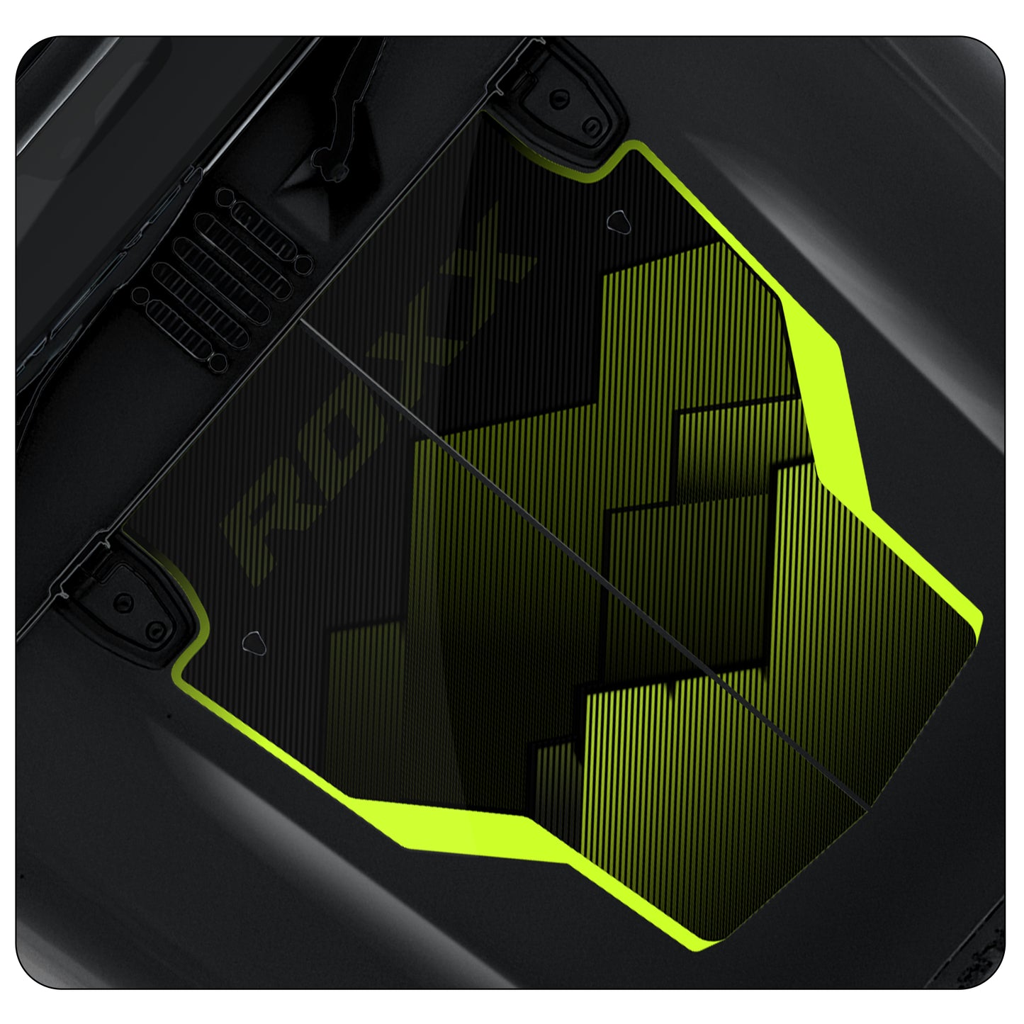 IDE Graphics Series - Grid Runner Edition for Mahindra Thar Roxx / Bonnet (Stealth Black)