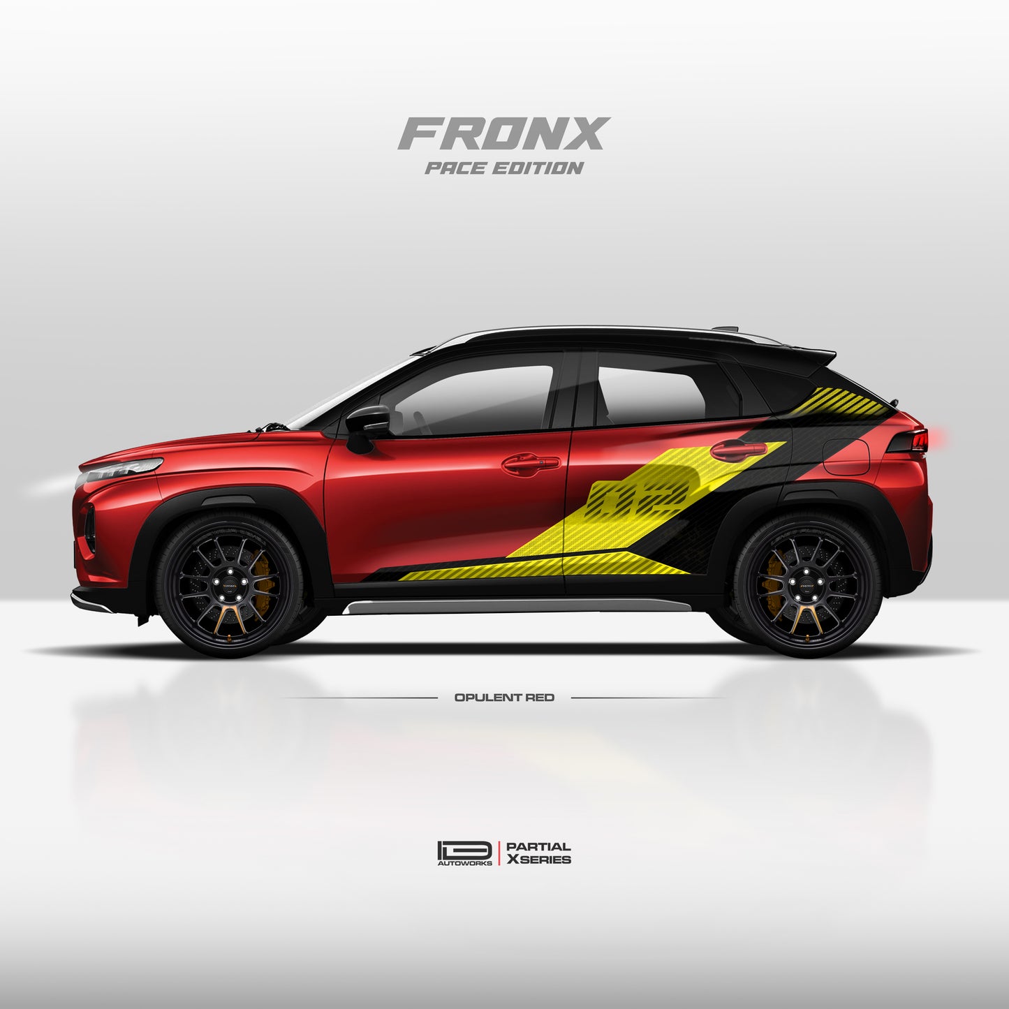 IDE PARTIAL X SERIES - Pace Edition for MARUTI SUZUKI Fronx (Opulent Red)