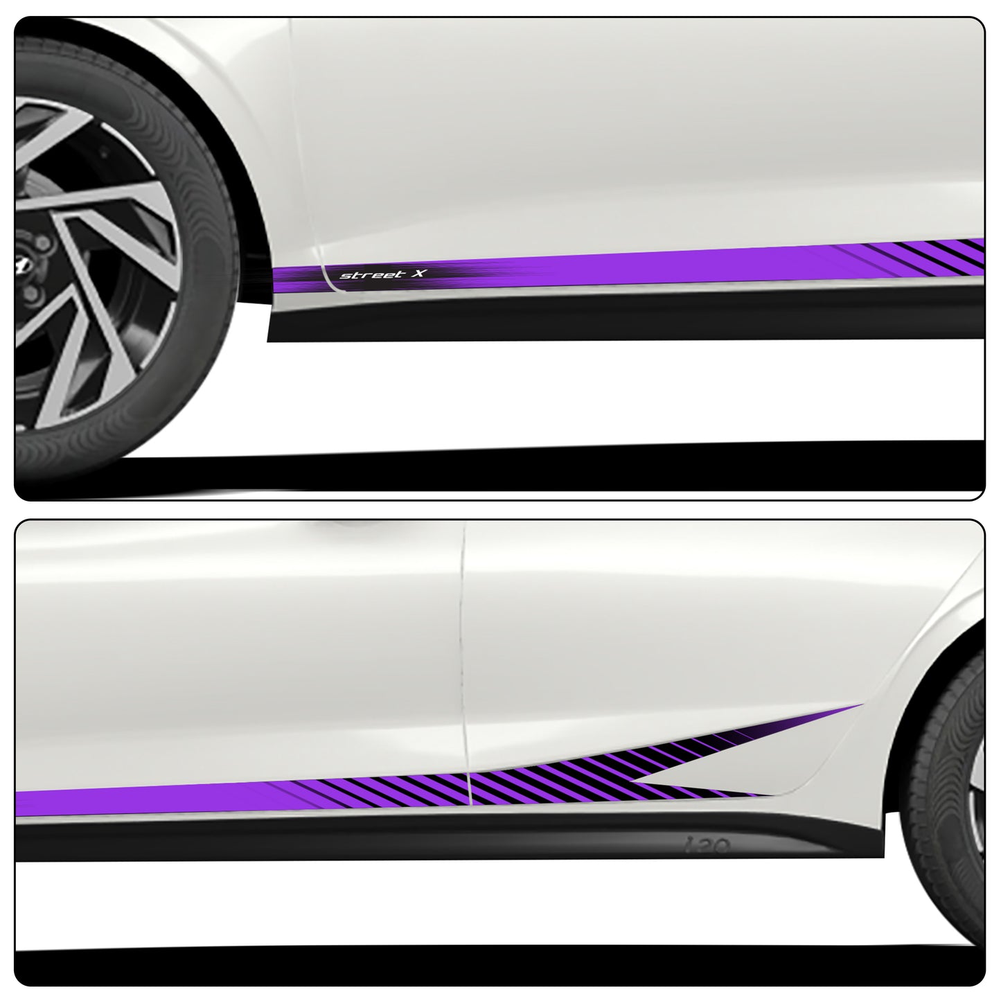 IDE GRAPHICS SERIES - Street X Series for Hyundai i20 (Atlas White)