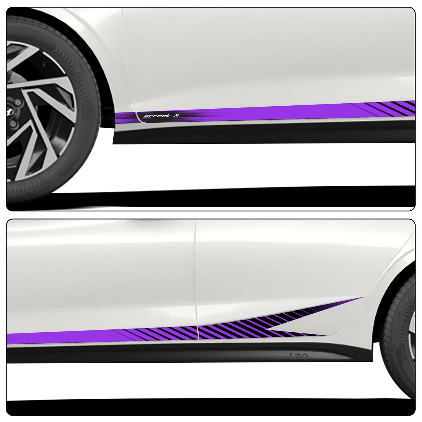 Street X Series Graphics for Hyundai i20 white