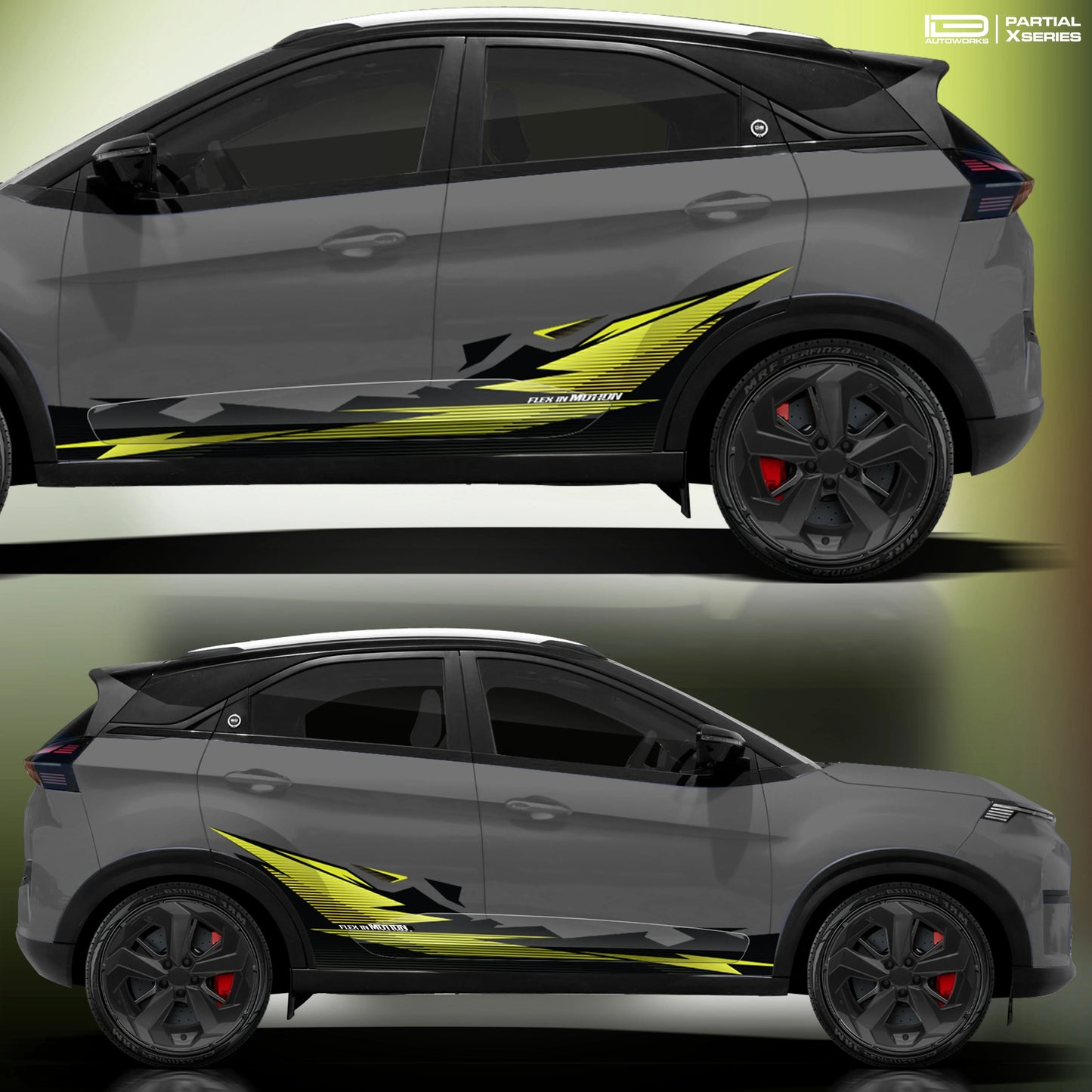 Flex in Motion Edition Graphics for Tata Nexon grey