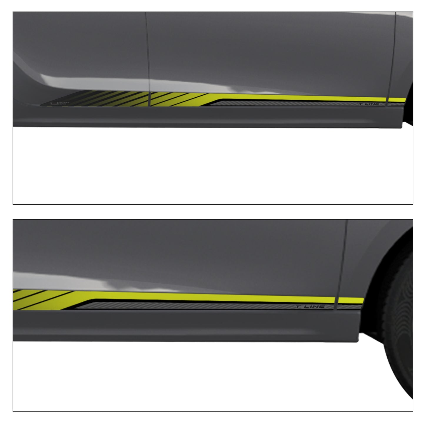 IDE GRAPHICS SERIES - Bevel Edition for Tata Tiago (Daytona Grey)