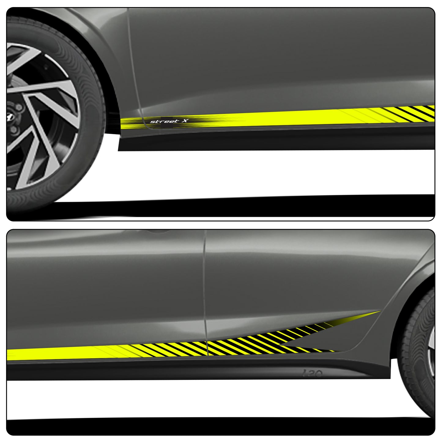 IDE GRAPHICS SERIES - Street X Series for Hyundai i20 (Titan Grey)