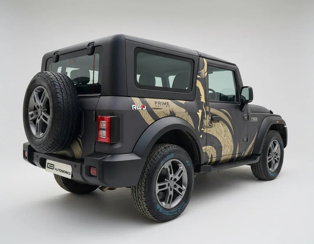 Godfather Edition Graphics for Mahindra Thar black