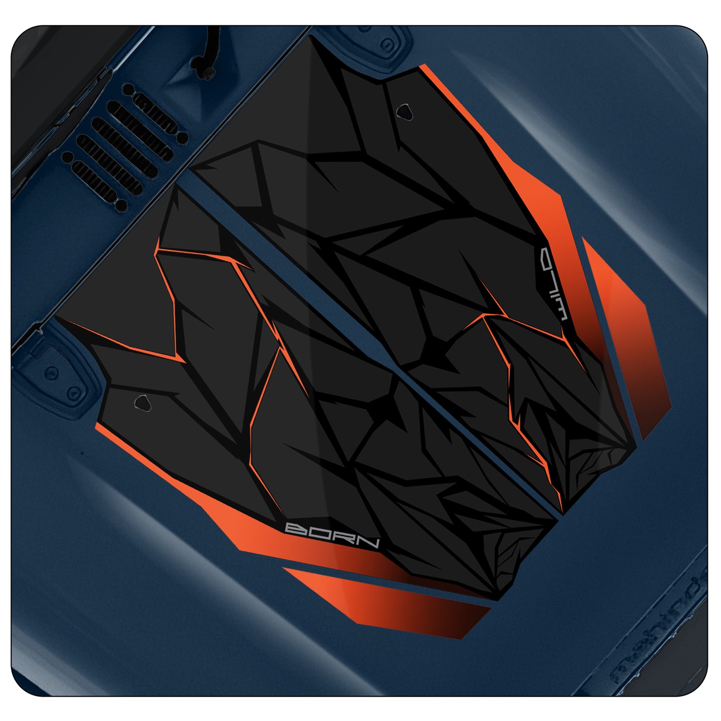 IDE Graphics Series - Wild X Edition for Mahindra Thar Roxx / Bonnet (Nebula Blue)