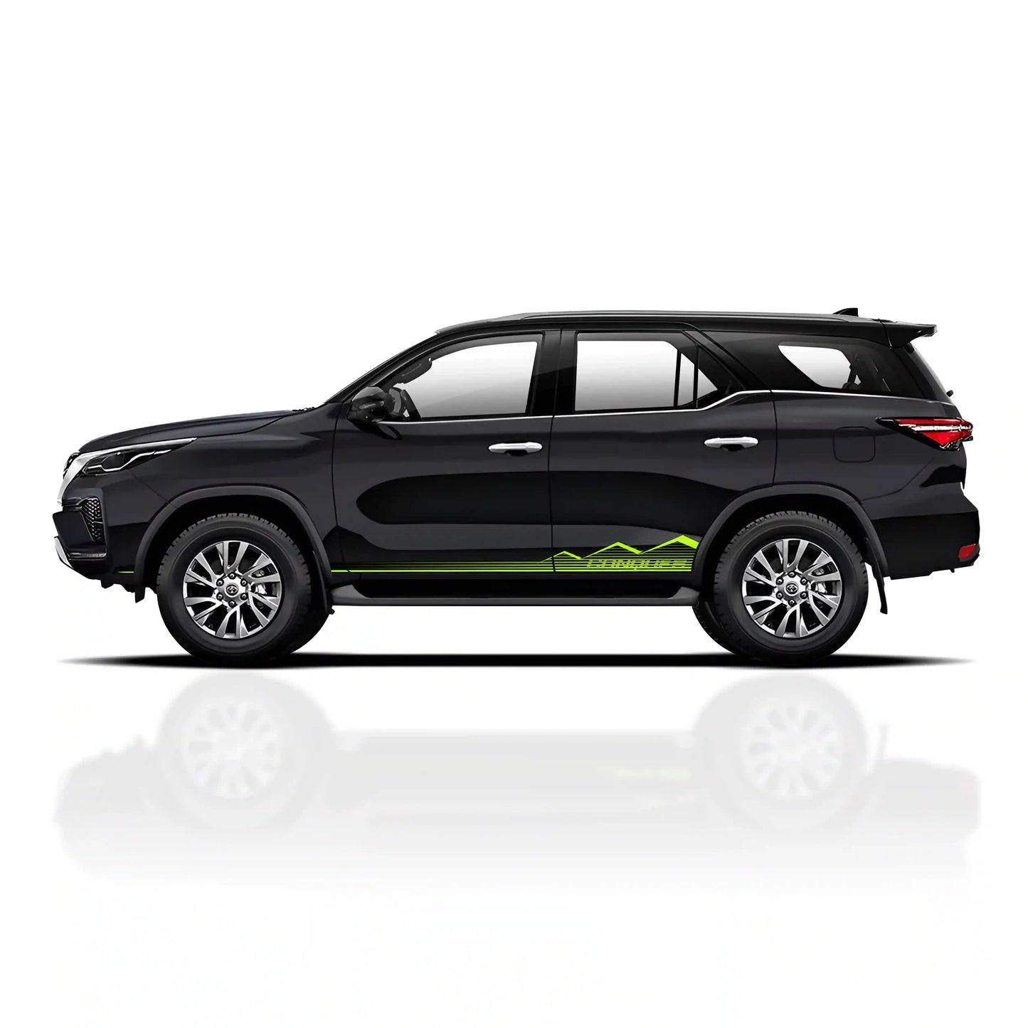 Conquer Edition Graphics for Toyota Fortuner grey