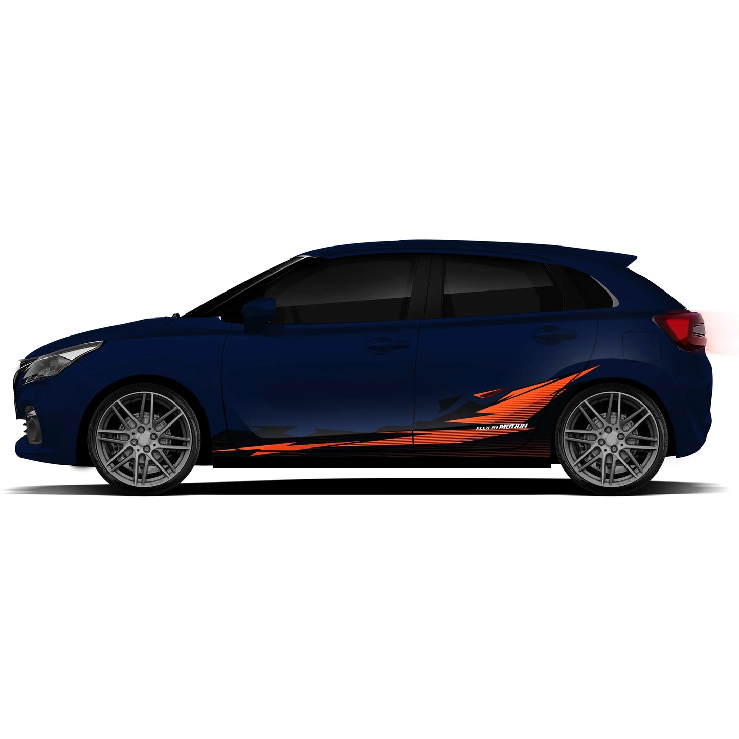 Flex in Motion Edition Graphics for Maruti Suzuki Baleno blue