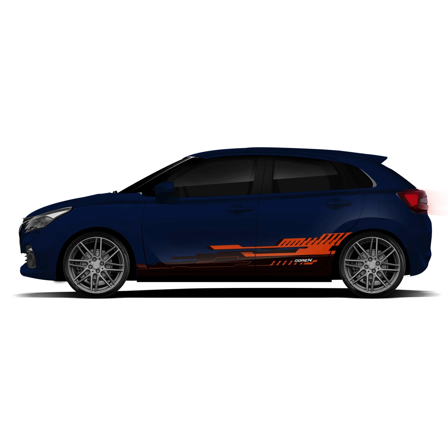 CoreX Edition Graphics for Maruti Suzuki Baleno blue