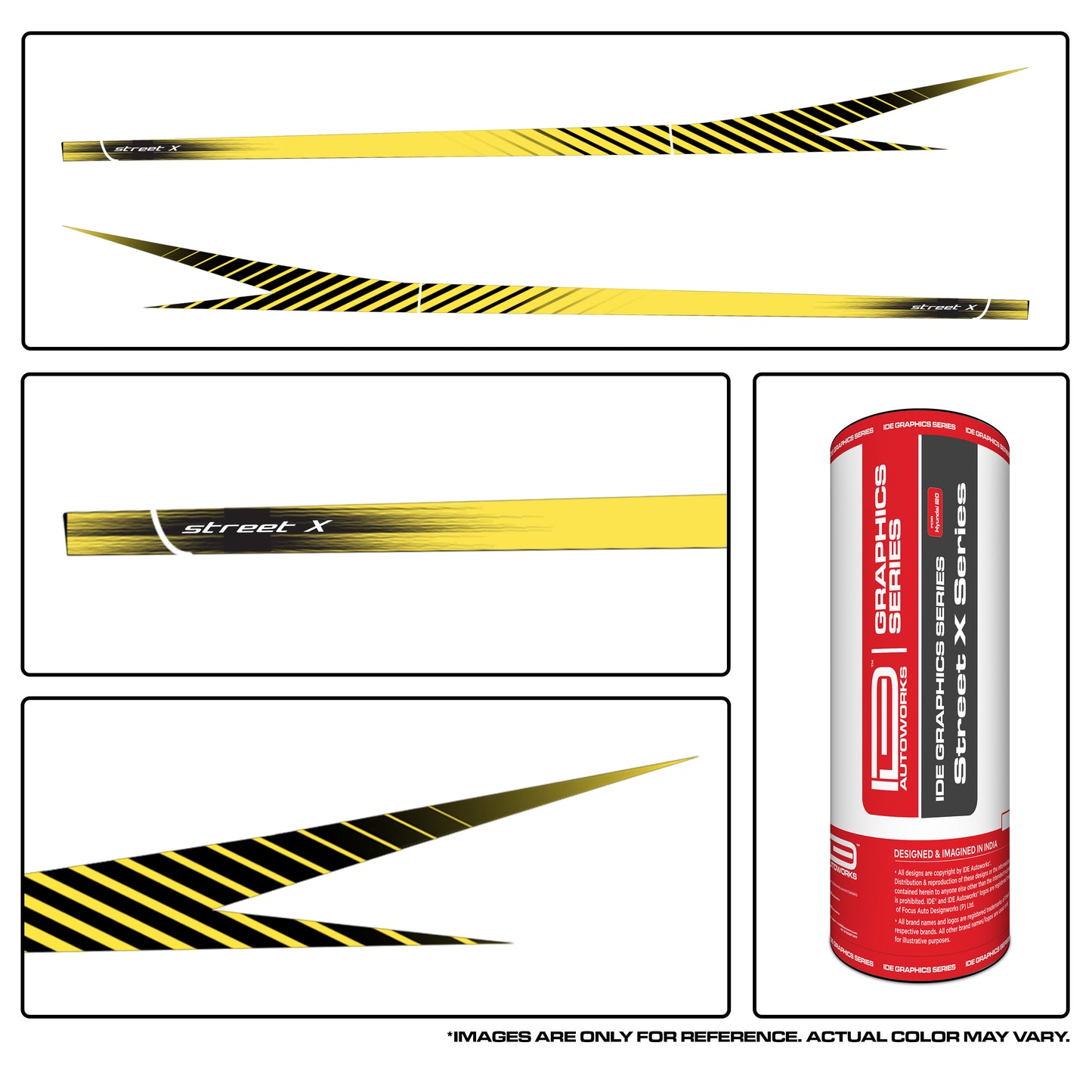 IDE GRAPHICS SERIES - Street X Series for Hyundai i20 (Fiery Red)