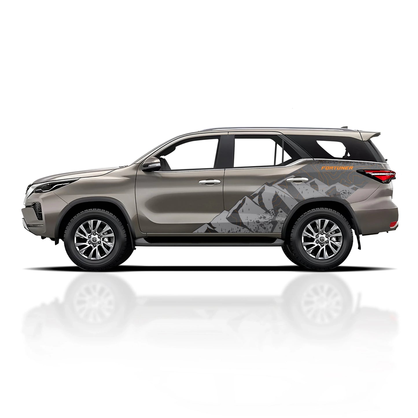 Alpha Overland Edition Graphics for Toyota Fortuner bronze