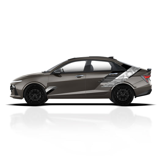 IDE PARTIAL X SERIES - Razor Edition for New Verna (Tellurian Brown)