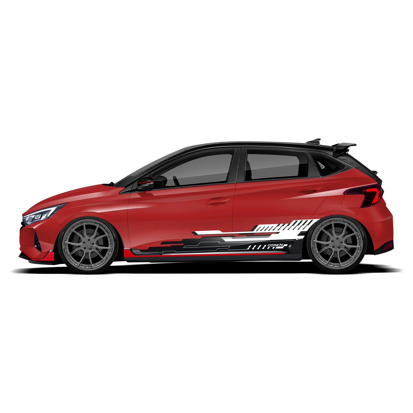 CoreX Edition Graphics for Hyundai i20 red