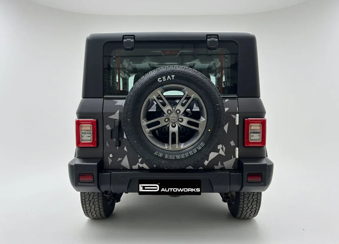 Panther Edition Graphics for Mahindra Thar white