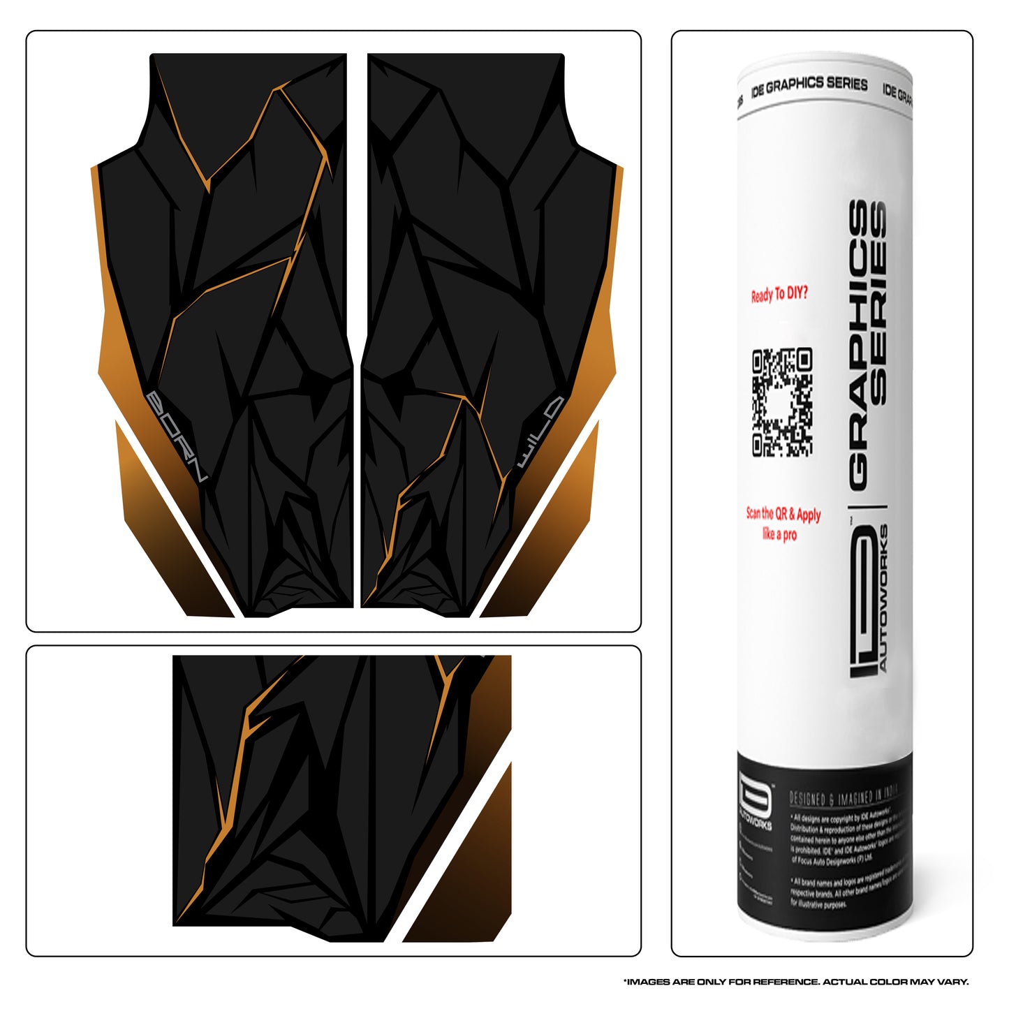 IDE Graphics Series - Wild X Edition for Mahindra Thar Roxx / Bonnet (Deep Forest)