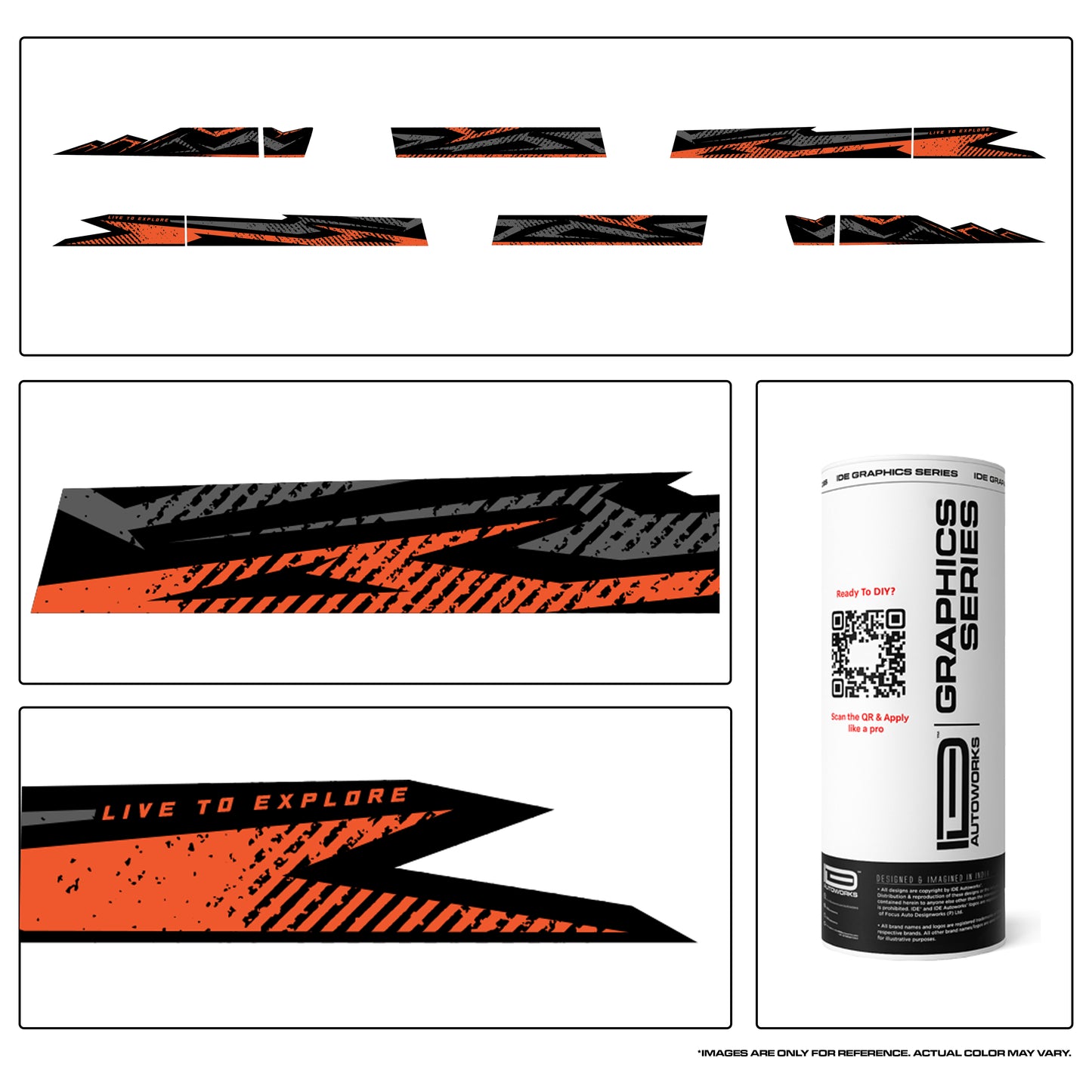 IDE Graphics Series - Trail X Edition for Mahindra Thar Roxx (Nebula Blue)