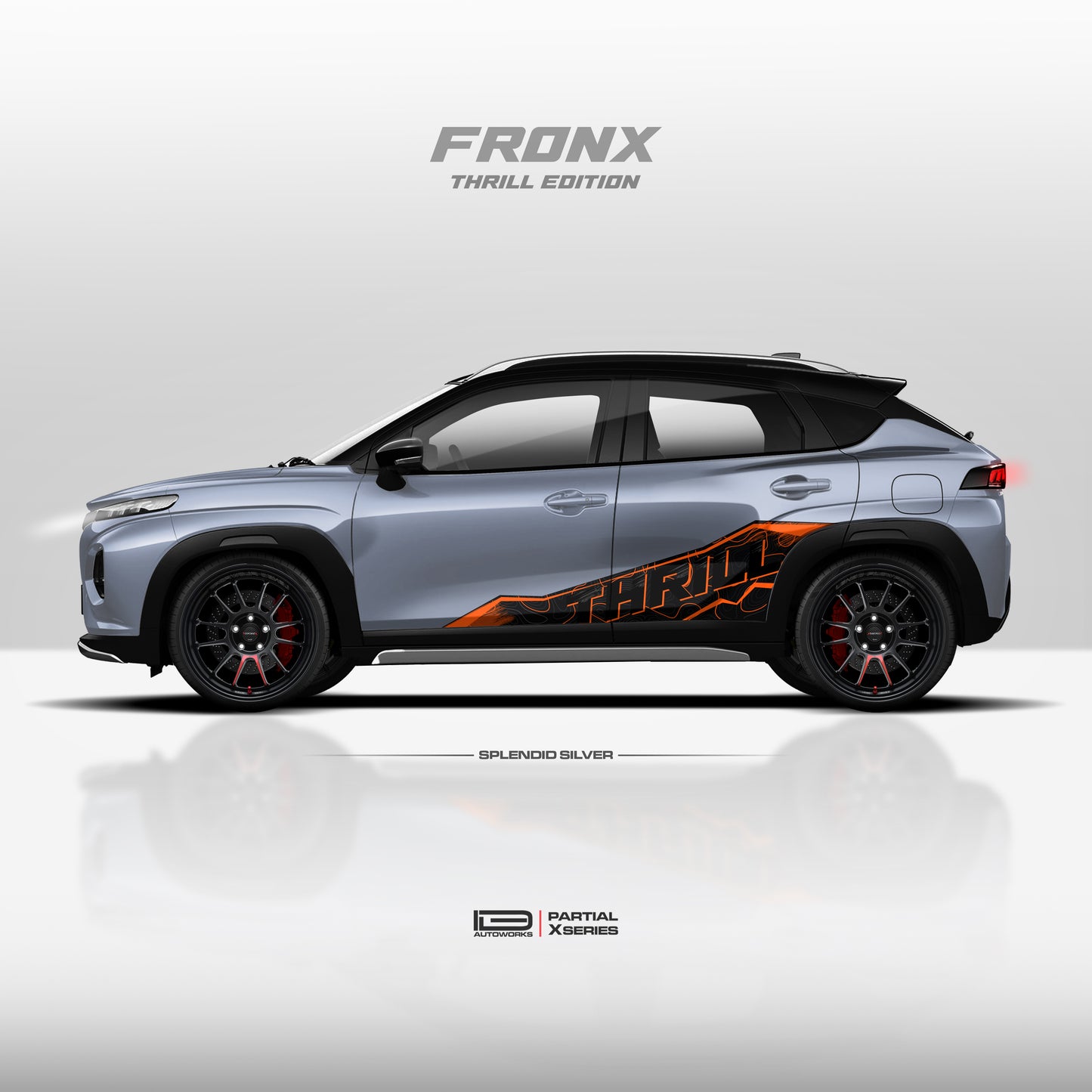IDE PARTIAL X SERIES - Thrill Edition for MARUTI SUZUKI Fronx (Splendid Silver)