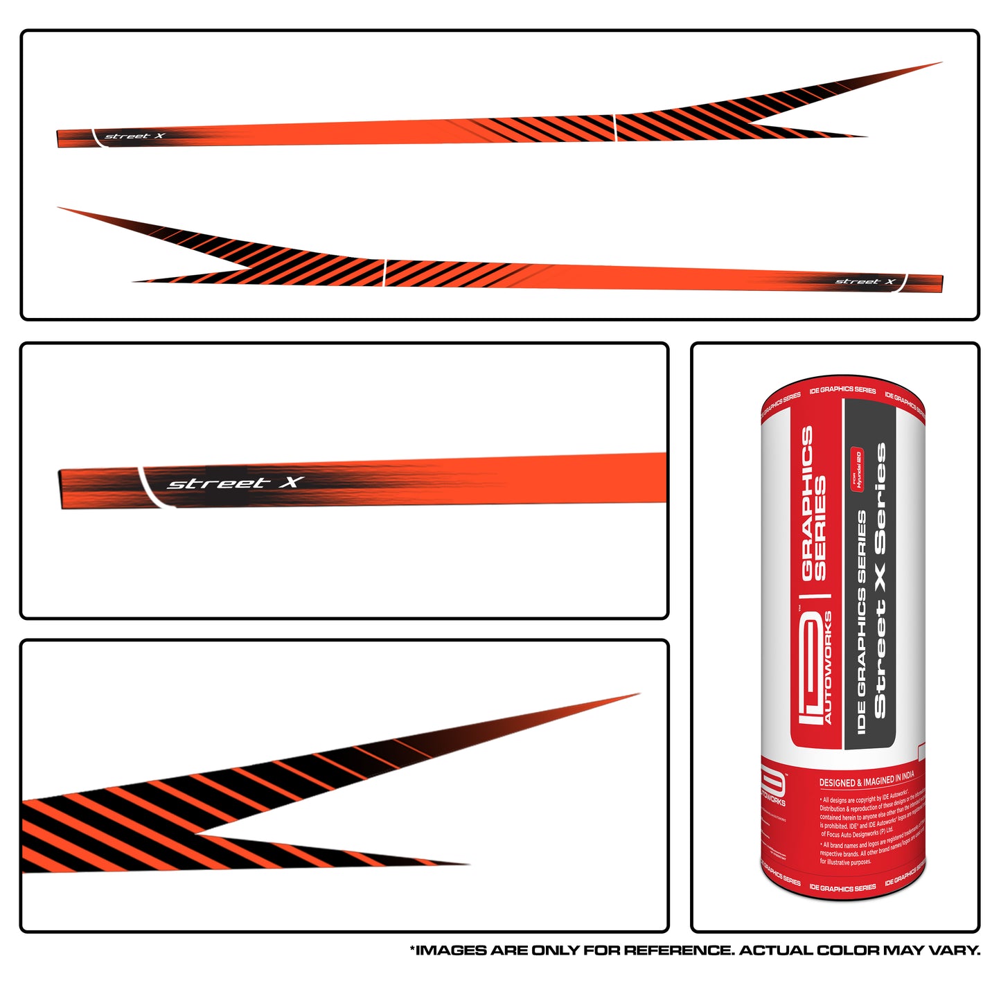 IDE GRAPHICS SERIES - Street X Series for Hyundai i20 (Typhoon Silver)