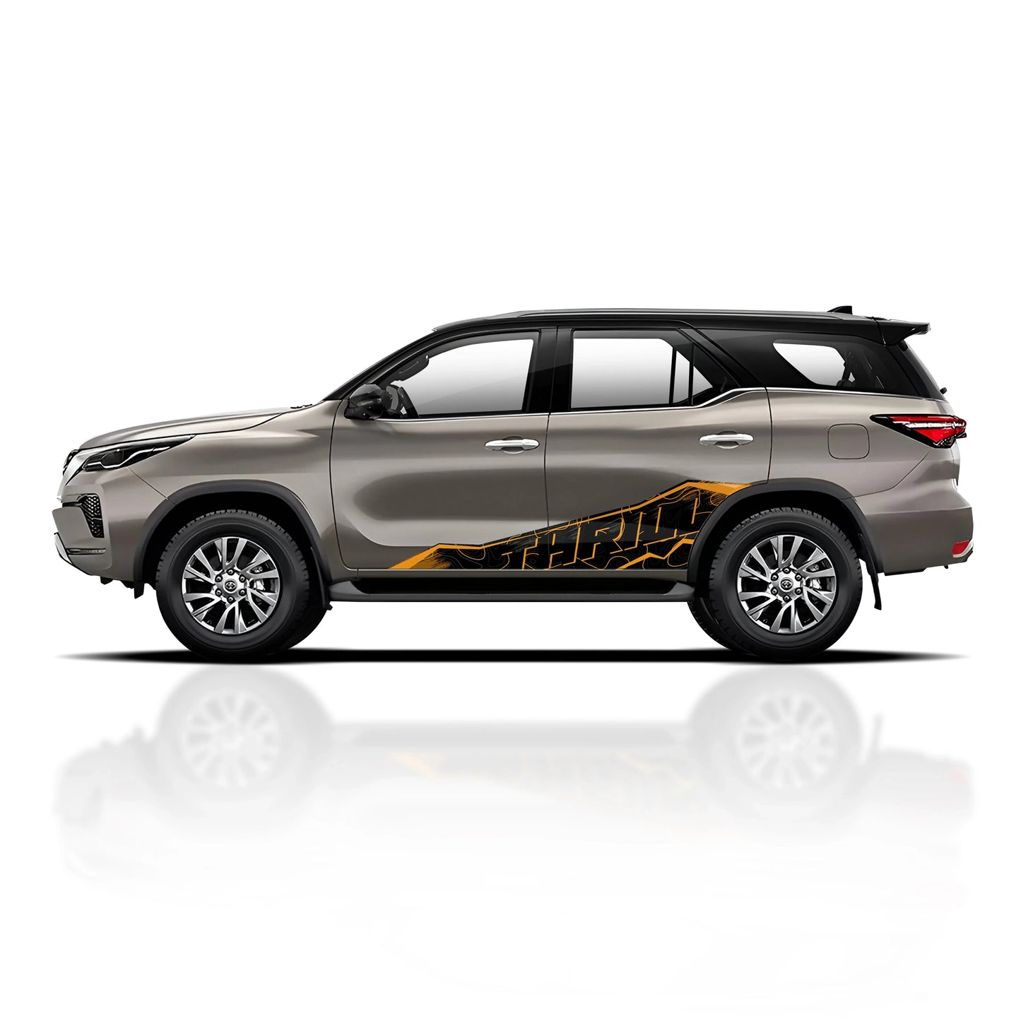 Thrill Edition Graphics for Toyota Fortuner bronze
