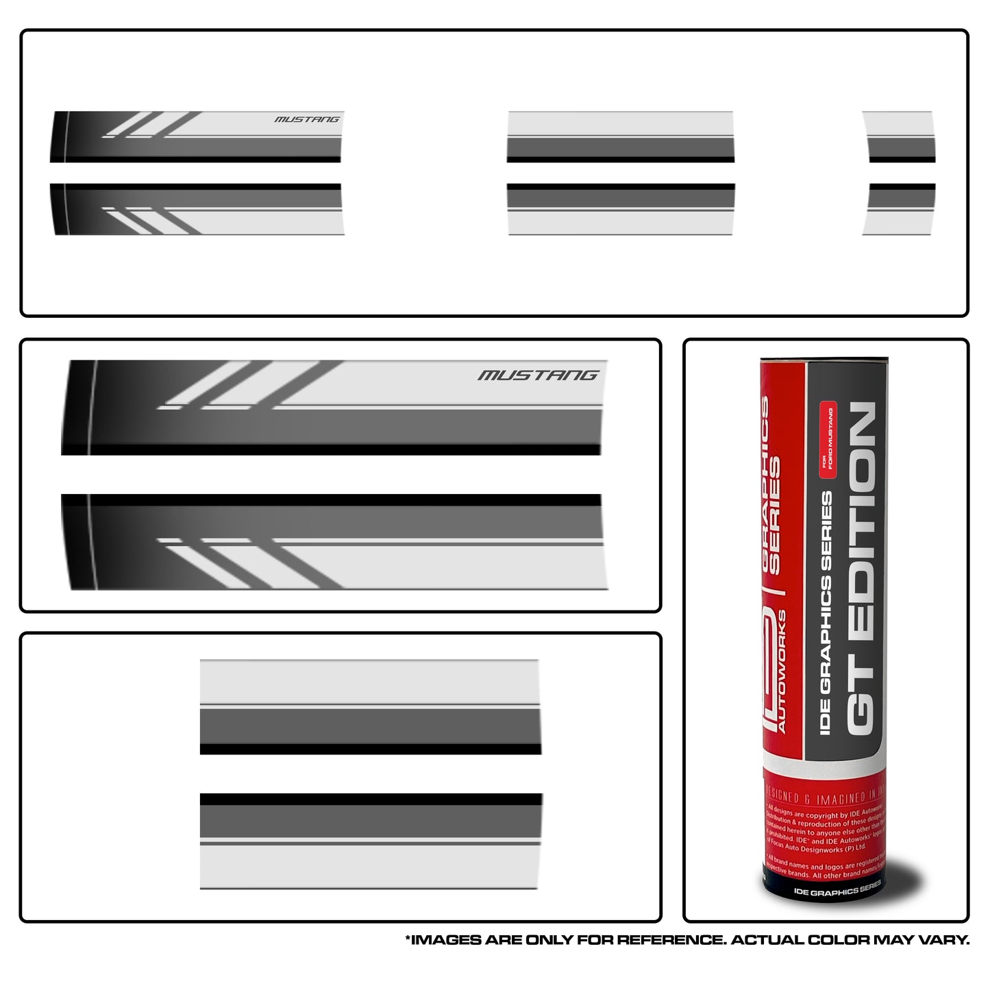 IDE PREMIUM GRAPHICS SERIES - GT Edition Top for Ford Mustang (Oxford White)