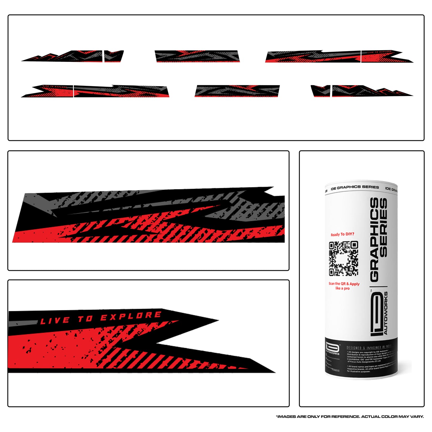 IDE Graphics Series - Trail X Edition for Mahindra Thar Roxx (Everest White)