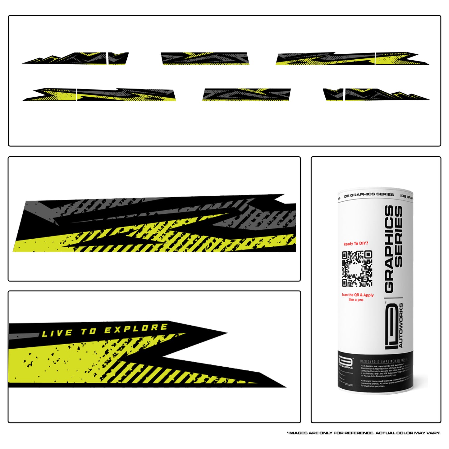 IDE Graphics Series - Trail X Edition for Mahindra Thar Roxx (Stealth Black)