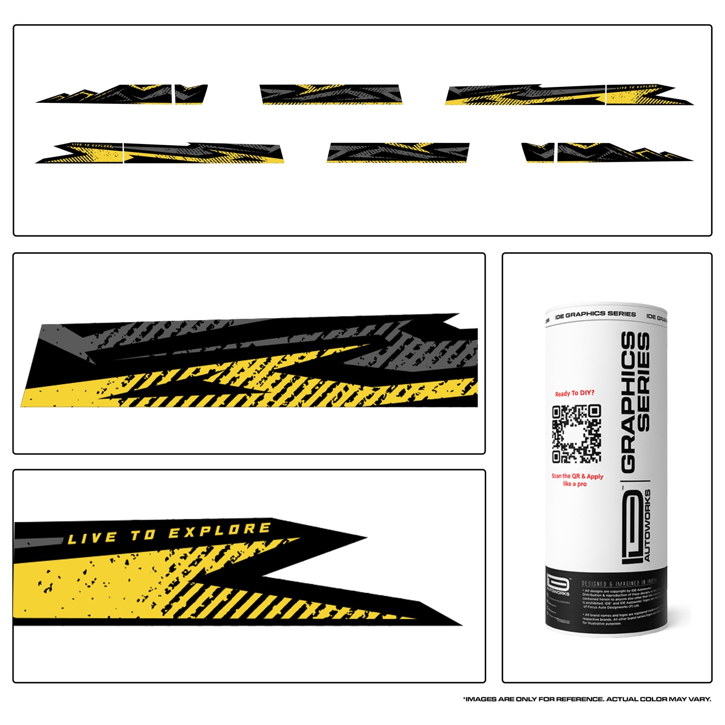 IDE Graphics Series - Trail X Edition for Mahindra Thar Roxx (Tango Red)