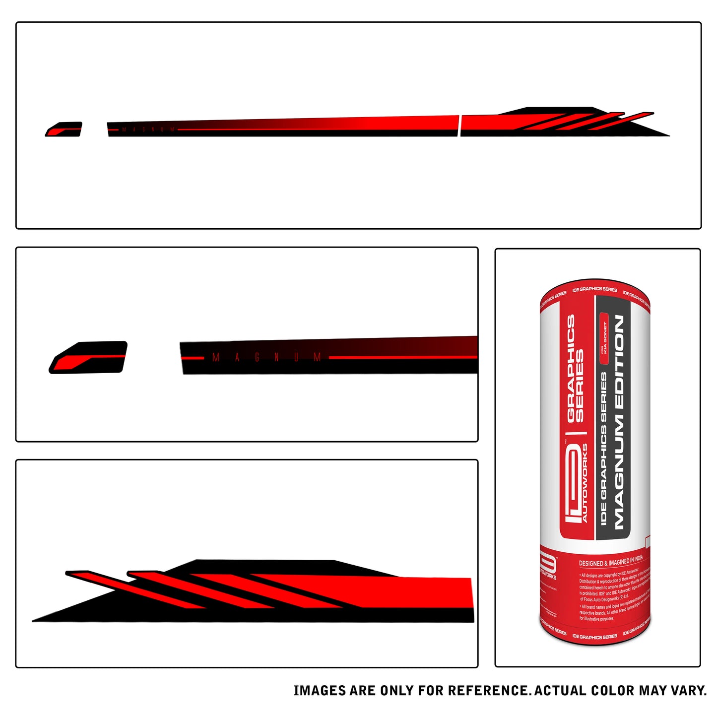 IDE GRAPHICS SERIES - Magnum Edition for Kia Sonet (Imperial Blue)