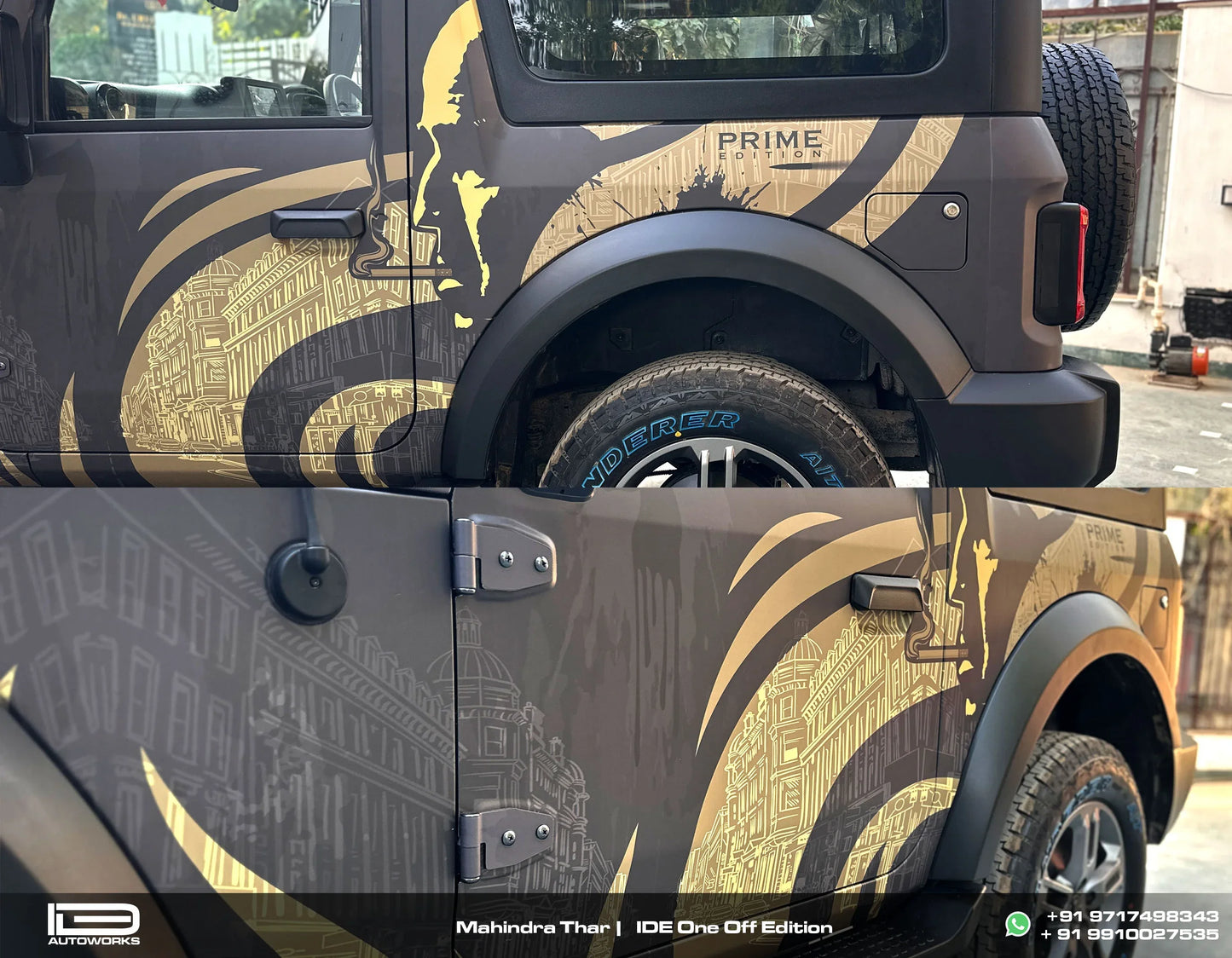 Godfather Edition Graphics for Mahindra Thar black