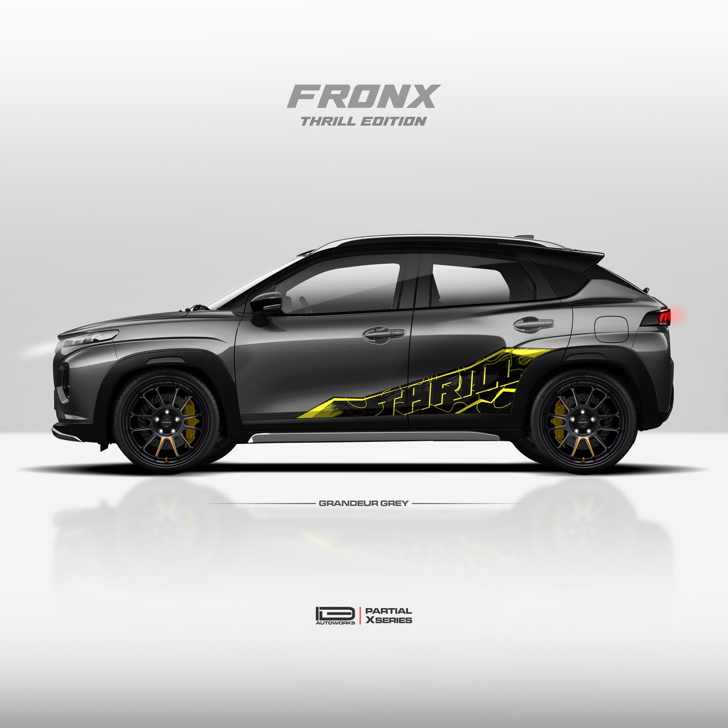 IDE PARTIAL X SERIES - Thrill Edition for MARUTI SUZUKI Fronx (Grandeur Grey)