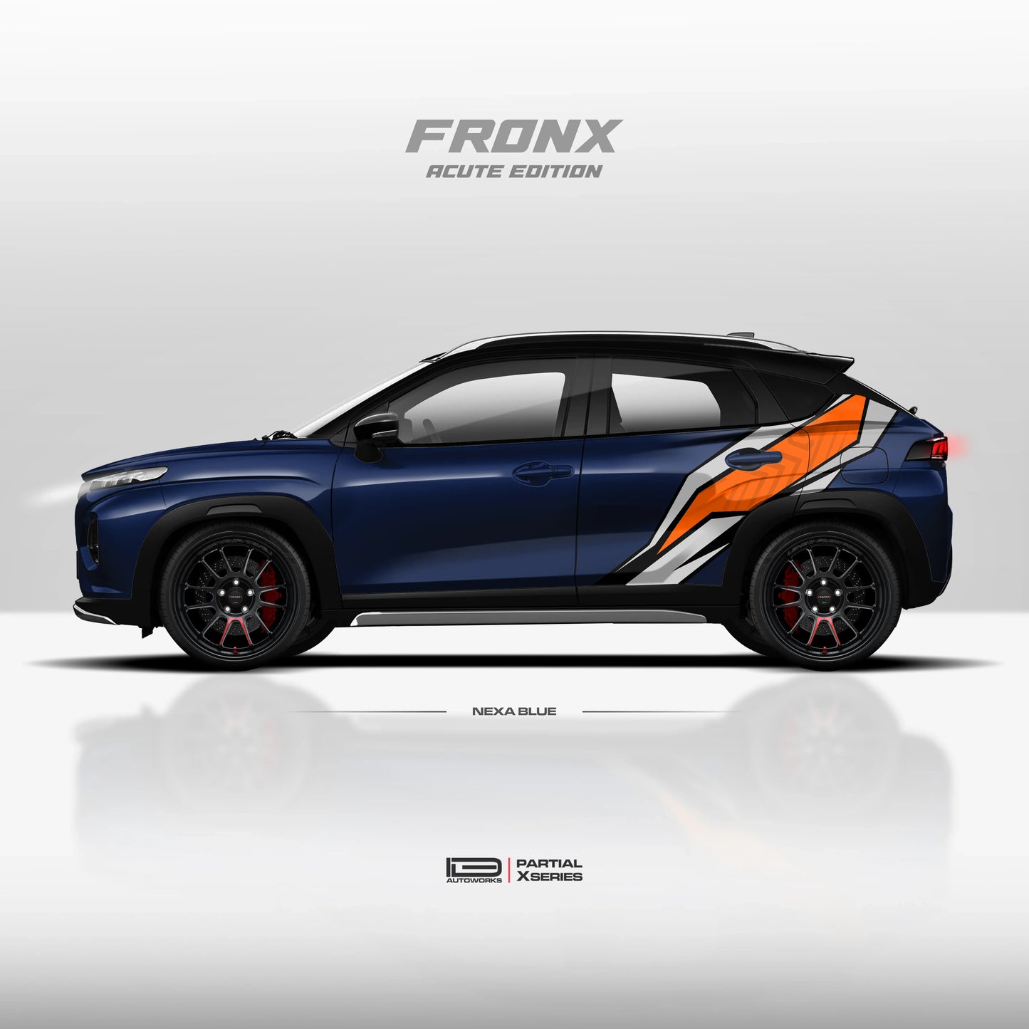 Acute Edition Graphics for Maruti Suzuki Fronx blue