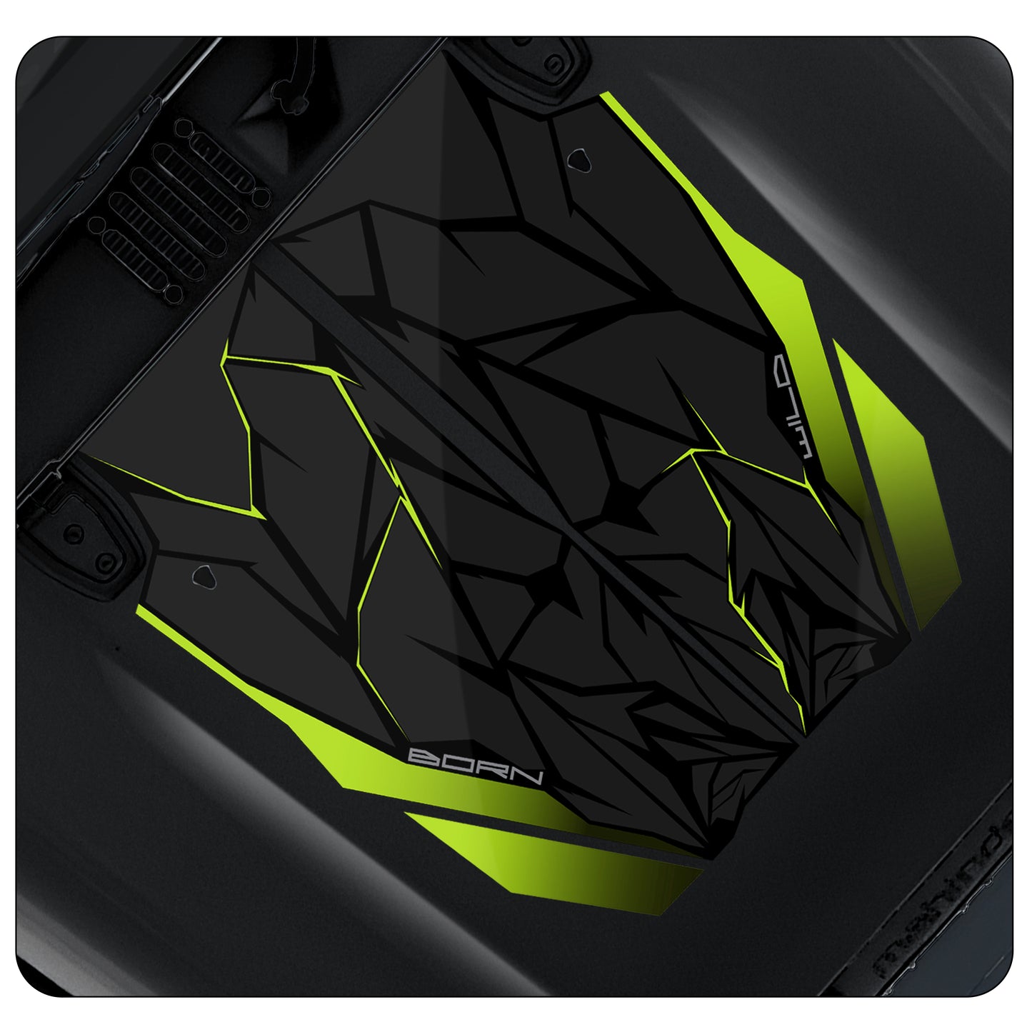 IDE Graphics Series - Wild X Edition for Mahindra Thar Roxx / Bonnet (Stealth Black)