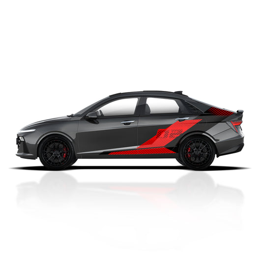 IDE PARTIAL X SERIES - Pace Edition for Hyundai New Verna (Titan Grey)