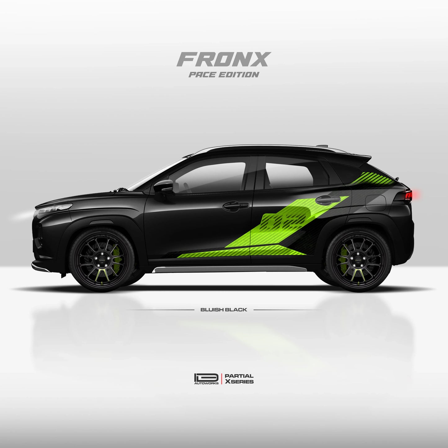 Pace Edition Graphics for Maruti Suzuki Fronx black