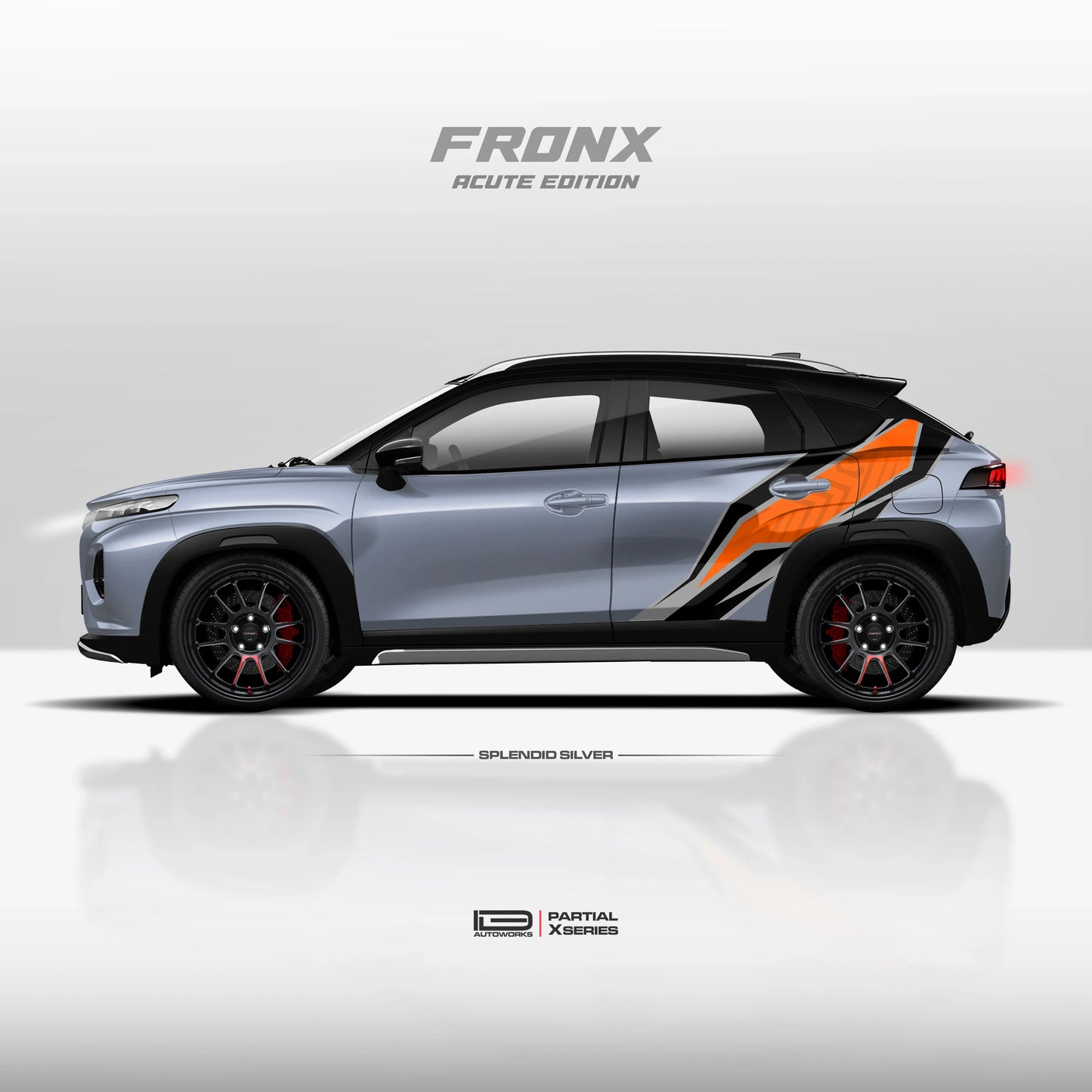 Acute Edition Graphics for Maruti Suzuki Fronx silver