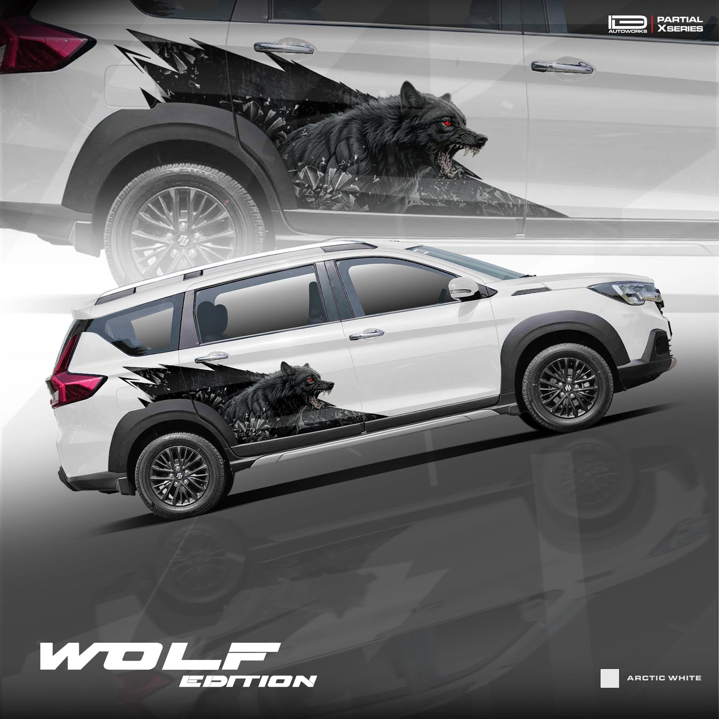 Wolf edition graphic for Suzuki XL6 IDE Partial X series