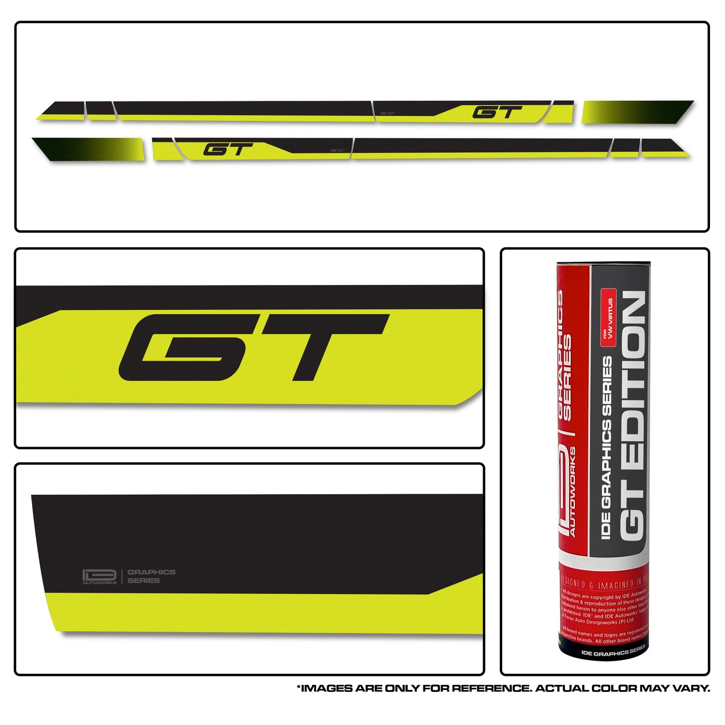 IDE Graphics Series - GT Edition for Volkswagen Virtus (Candy White)