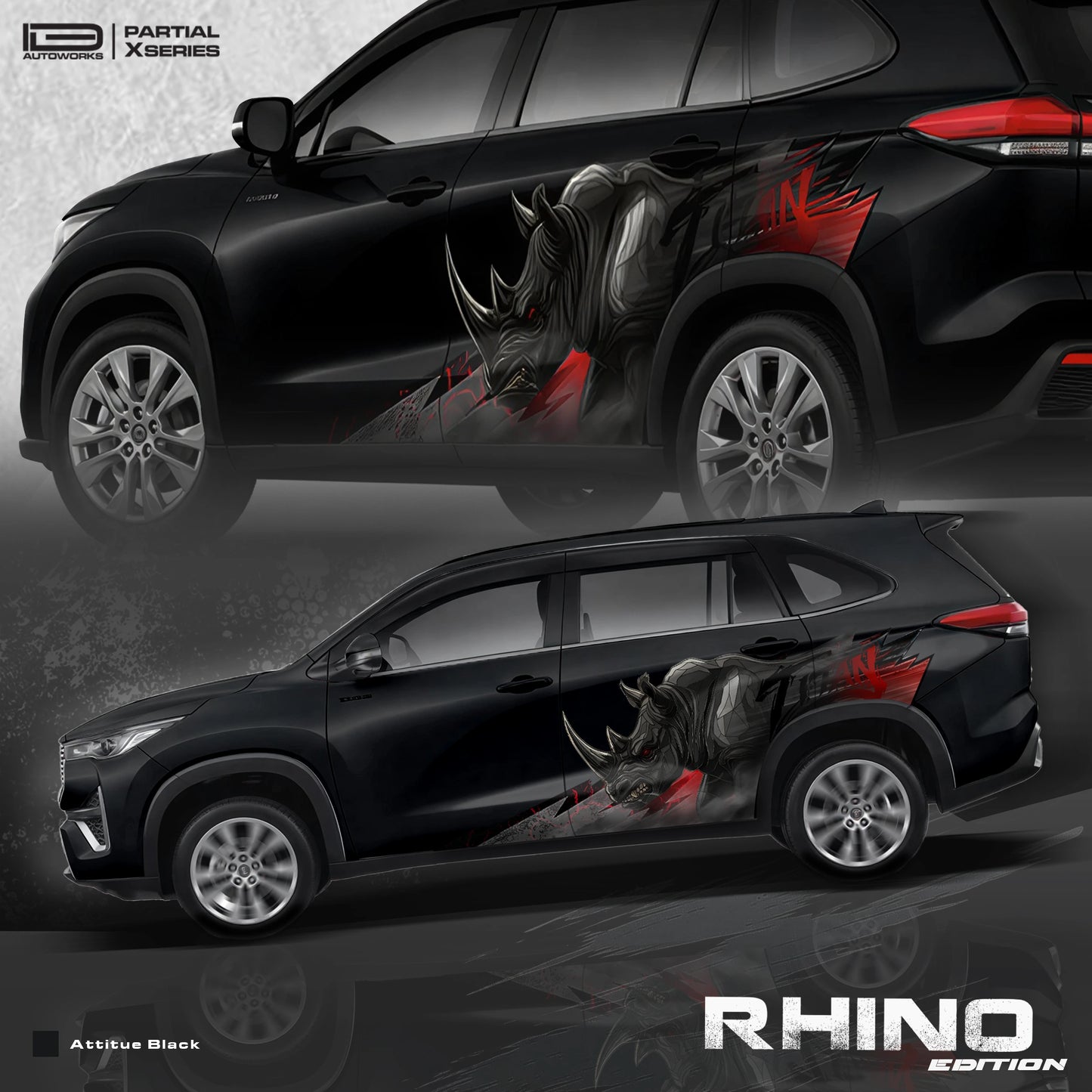 Rhino Edition Graphics for Toyota Hycross IDE Partial X Series