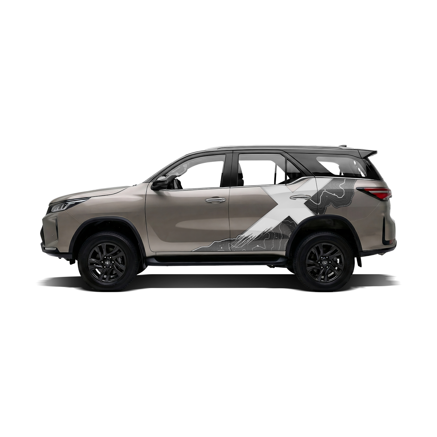 VentureX Edition Graphics for Toyota Fortuner bronze