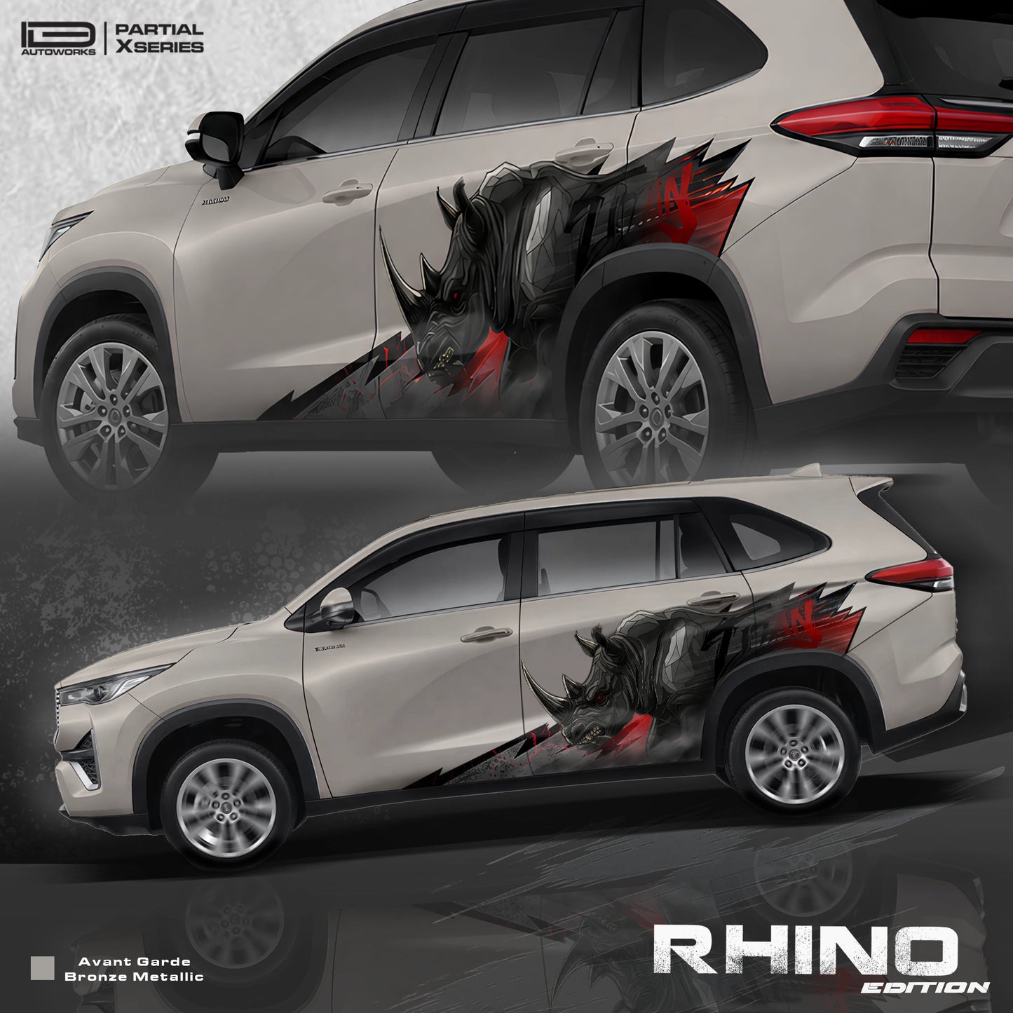 Rhino Edition Graphics for Toyota Hycross IDE Partial X Series
