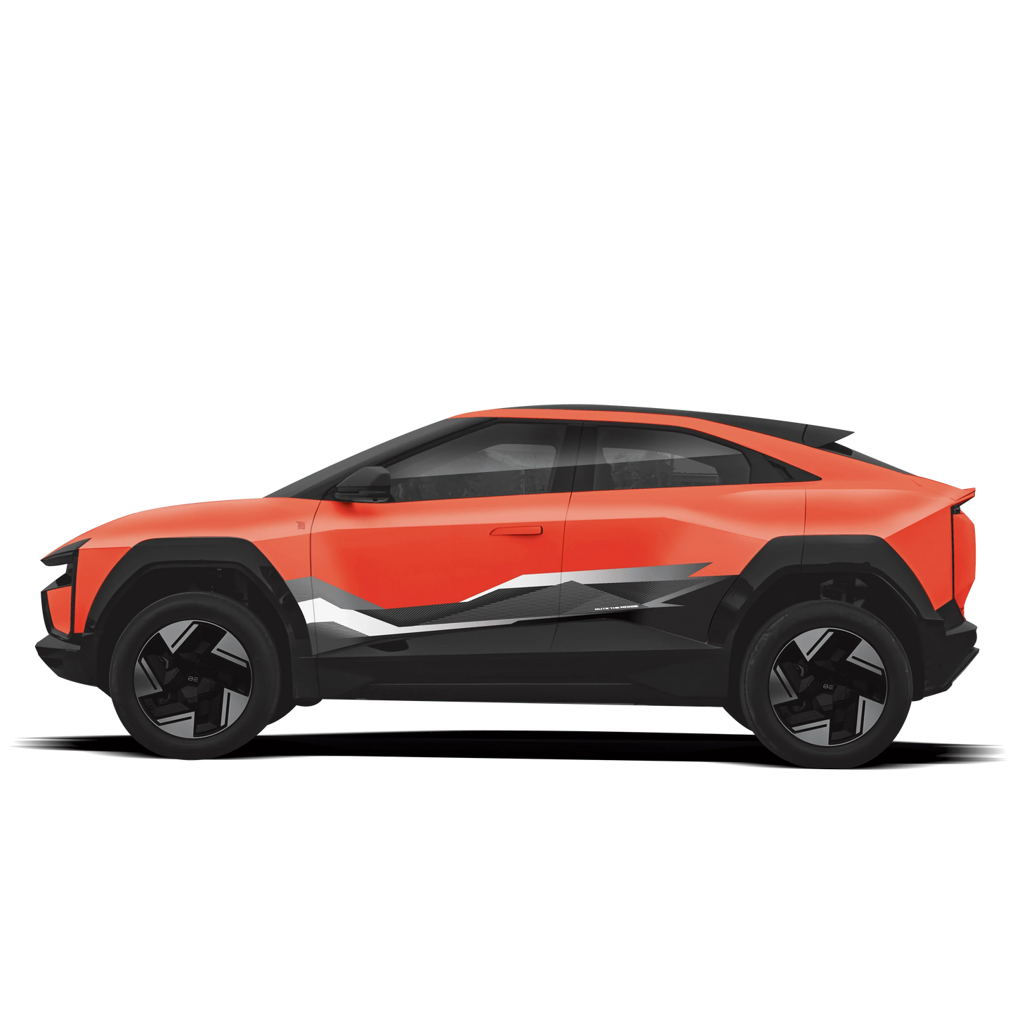 Mute The Noise Edition Graphics for Mahindra BE6 orange