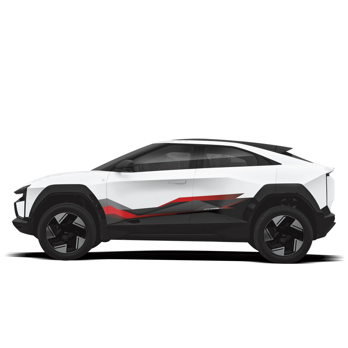 Mute The Noise Edition Graphics for Mahindra BE6 white