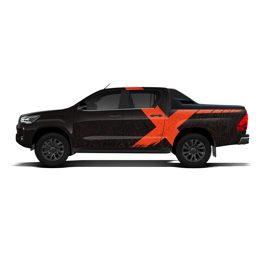 VentureX Edition Graphics for Toyota Hilux black