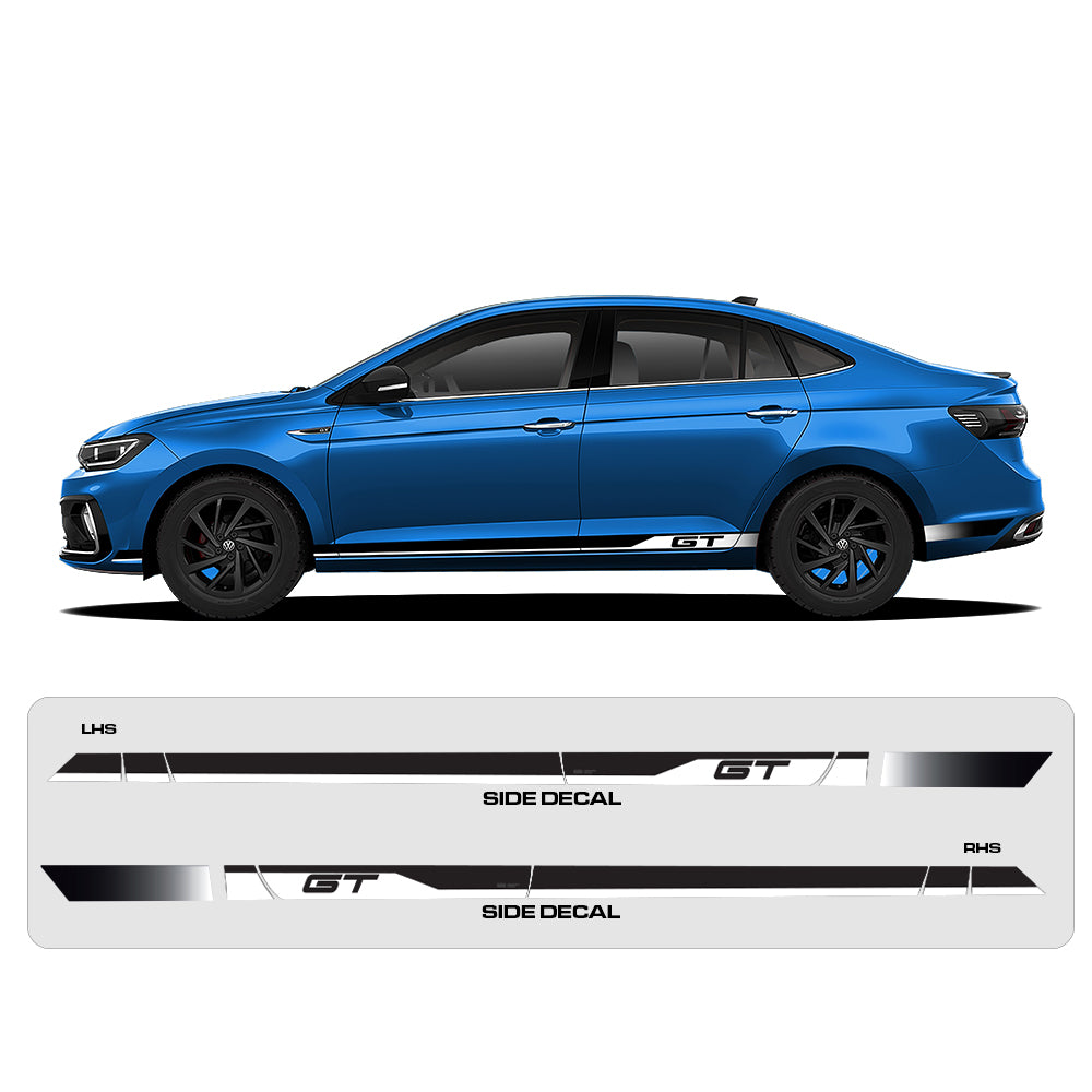 IDE Graphics Series - GT Edition for Volkswagen Virtus (Rising Blue Metallic)