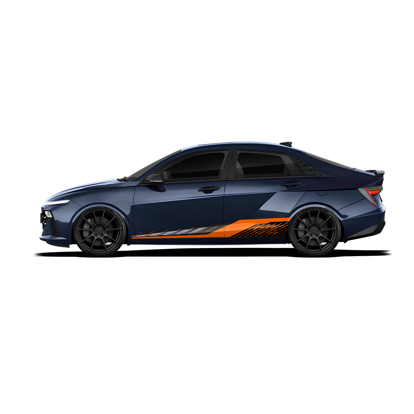 IDE Graphics Series Aero Edition Graphics for Hyundai Verna blue