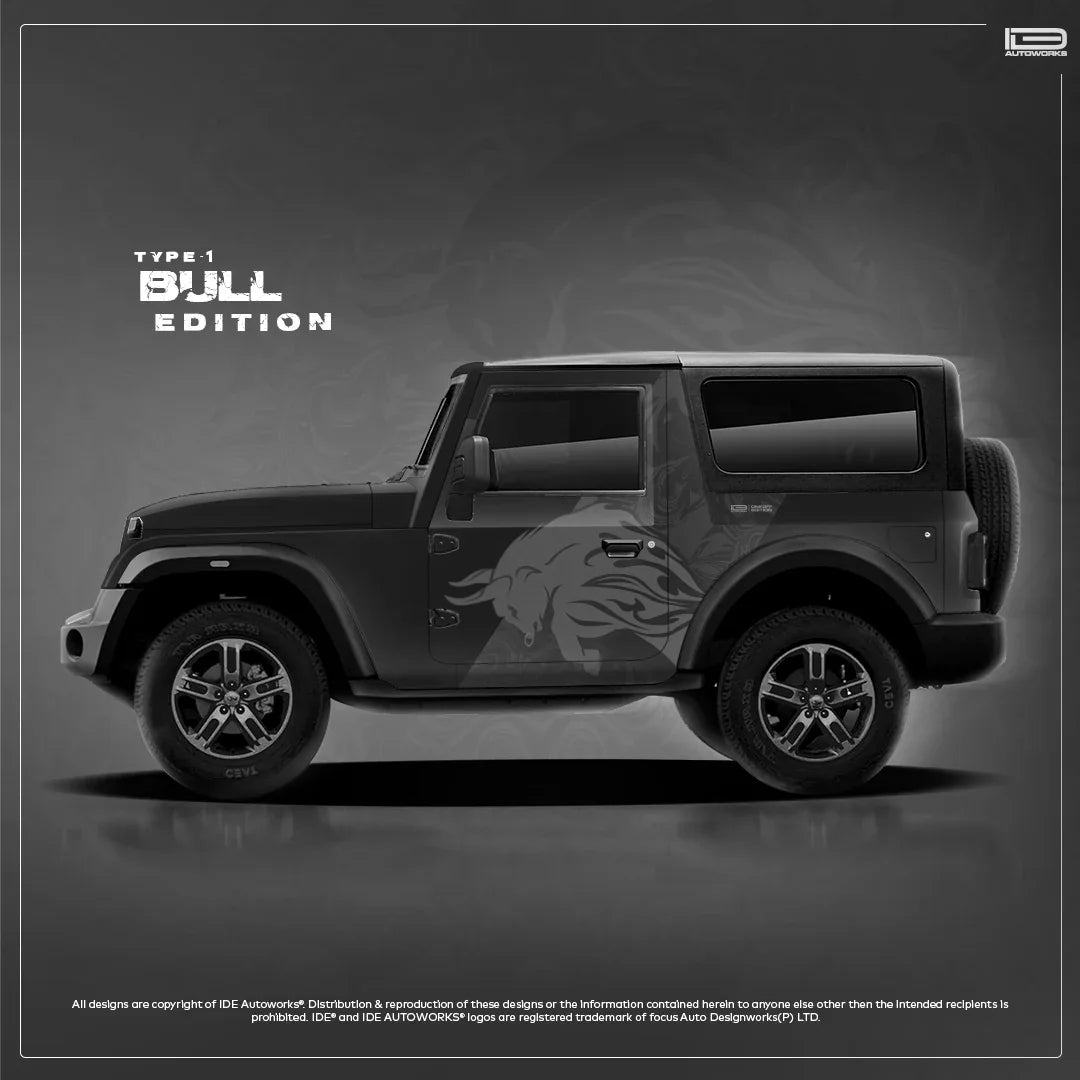 Bull edition graphics for mahindra thar