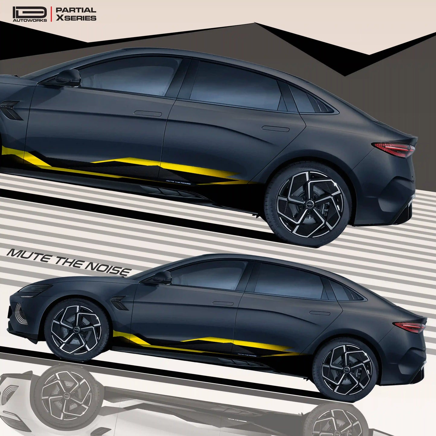 Mute The Noise Edition Graphics for BYD Seal blue