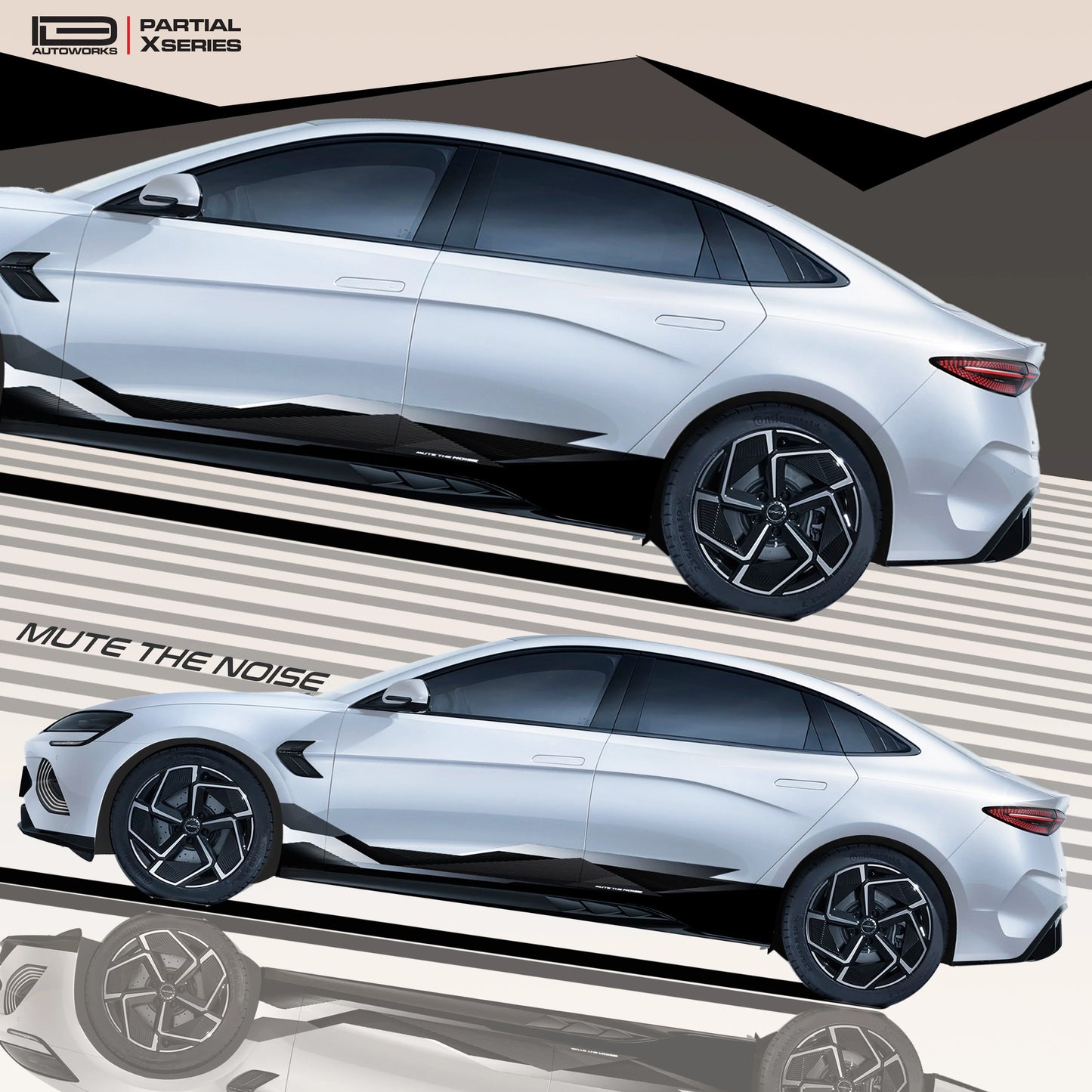 Mute The Noise Edition Graphics for BYD Seal white