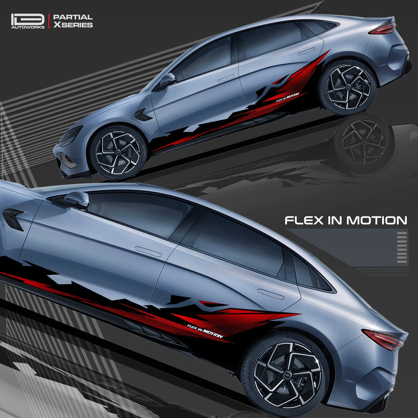 Flex in Motion Edition Graphics for BYD Seal blue