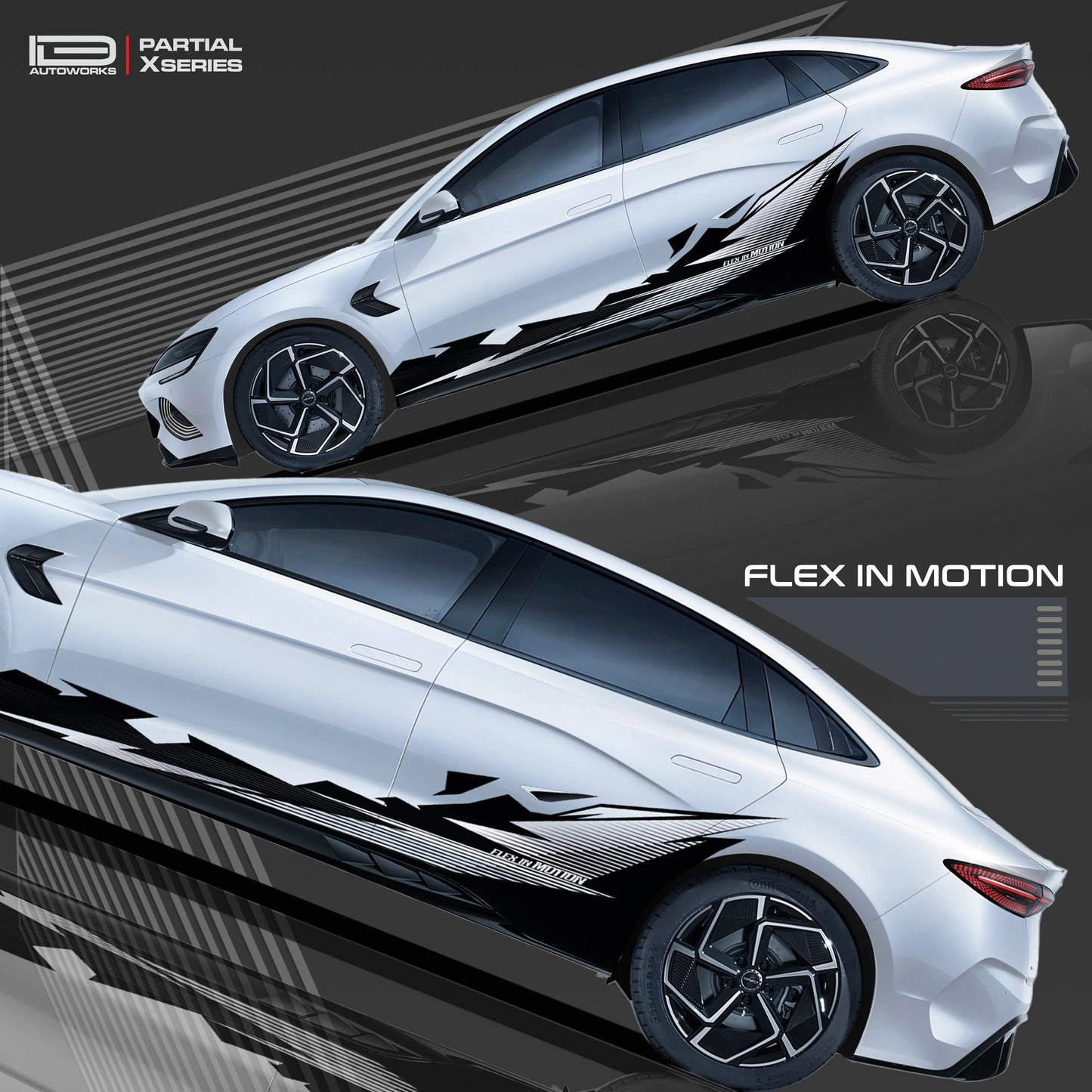Flex in Motion Edition Graphics for BYD Seal white